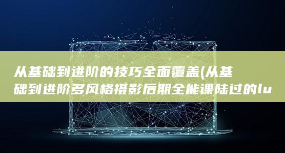 从基础到进阶的技巧全面覆盖 (从基础到进阶多风格摄影后期全能课 陆过的lu)