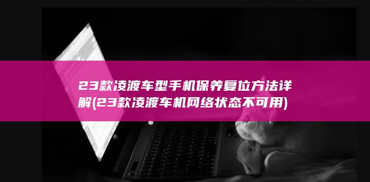 23款凌渡车型手机保养复位方法详解 (23款凌渡车机网络状态不可用)