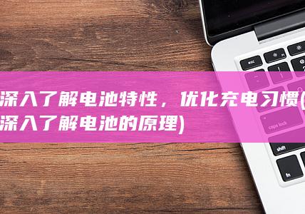 深入了解电池特性，优化充电习惯 (深入了解电池的原理)