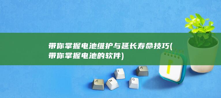 带你掌握电池维护与延长寿命技巧 (带你掌握电池的软件)