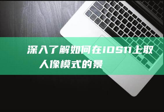 深入了解 - 如何在iOS11上取消人像模式的景深效果操作指南 (深入了解如何创建一个抖音小店)